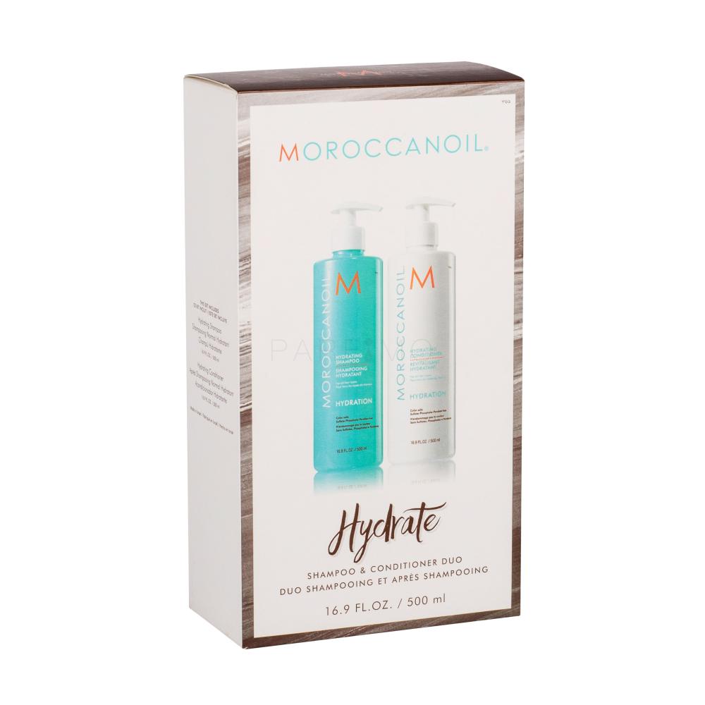 Moroccanoil Hydration Darilni set šampon 500 ml + kondicionér 500 ml poškodovana škatla