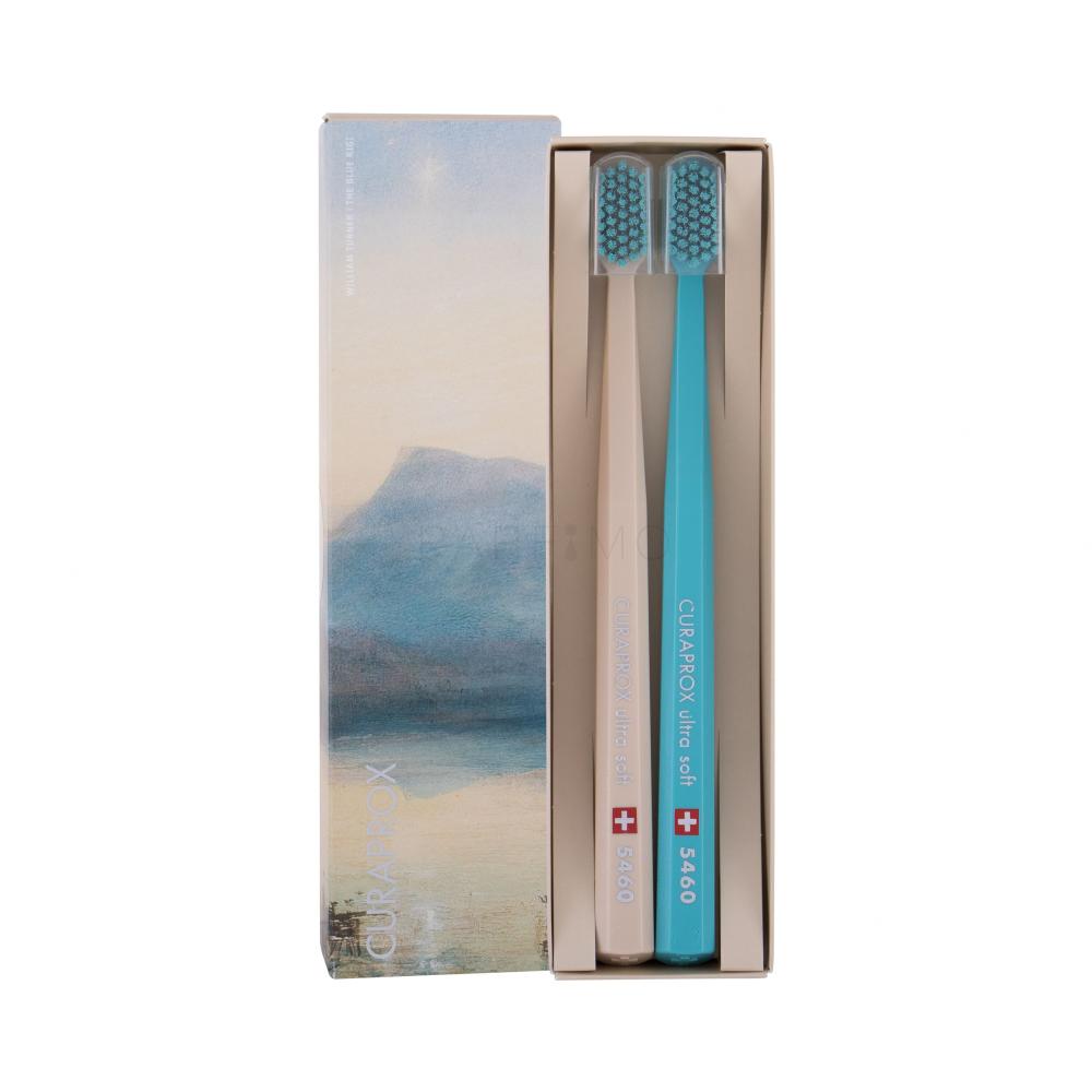 Curaprox 5460 Ultra Soft Duo Limited Edition Zobna ščetka 2 kos Odtenek Beige & Turquoise