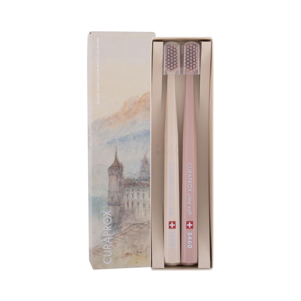 Curaprox 5460 Ultra Soft Duo Limited Edition Zobna ščetka 2 kos Odtenek Beige & Dark Brown