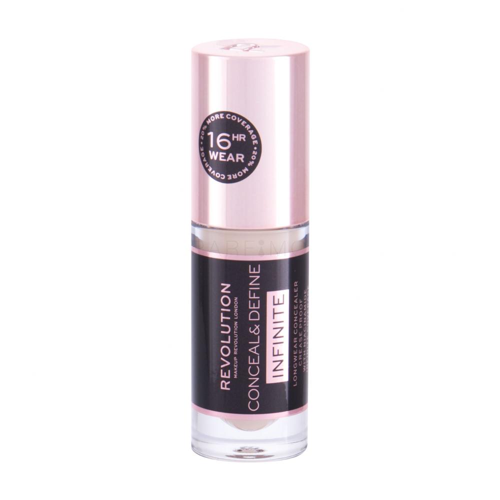 Makeup Revolution London Conceal & Define Infinite Korektor za ženske 5 ml Odtenek C2