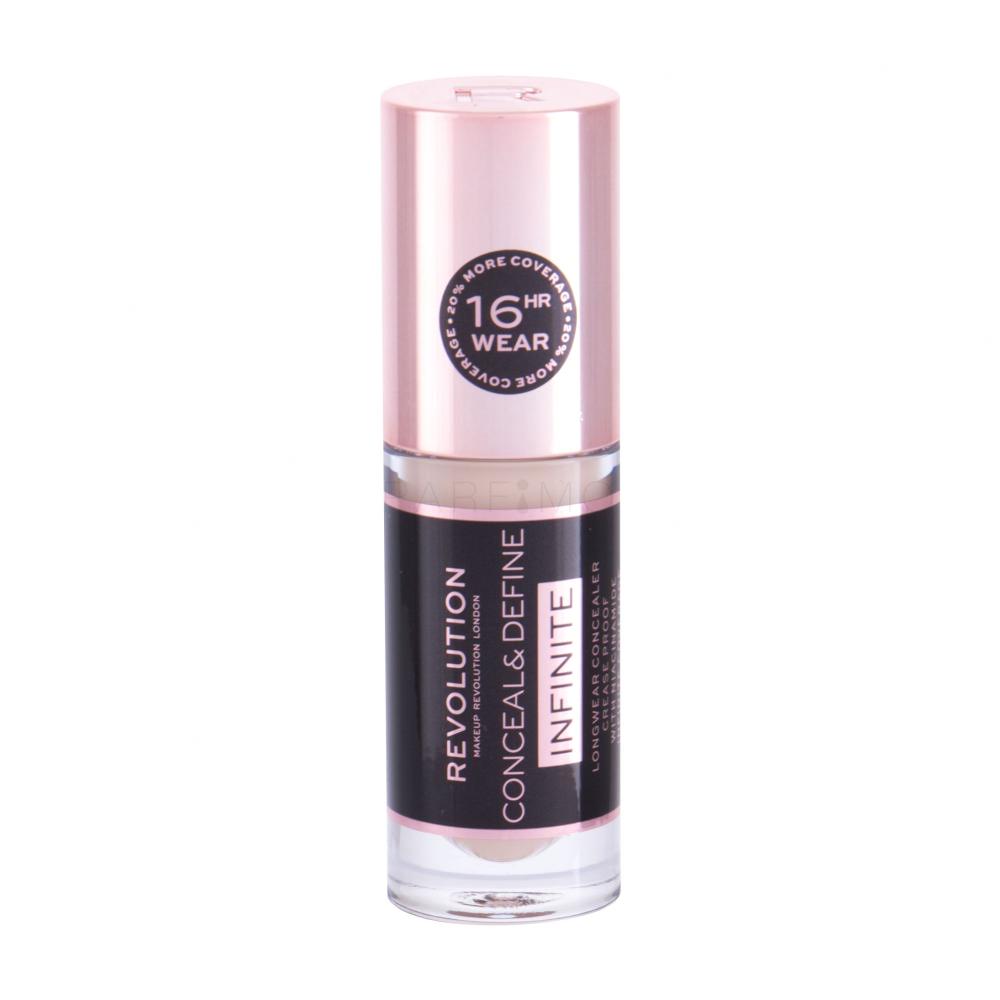 Makeup Revolution London Conceal & Define Infinite Korektor za ženske 5 ml Odtenek C2.5