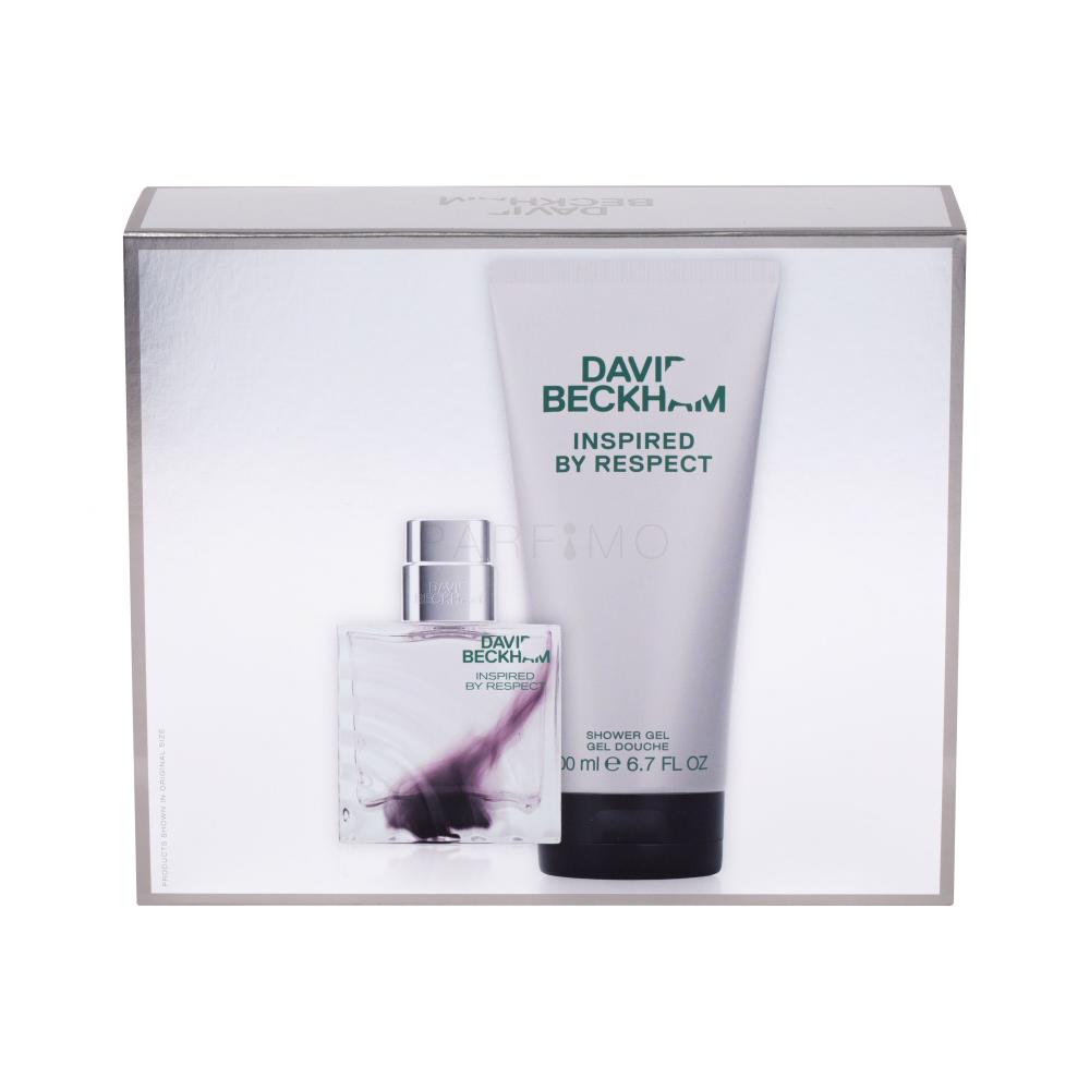 David Beckham Inspired by Respect Darilni set toaletna voda 40 ml + gel za prhanje 250 ml poškodovana škatla