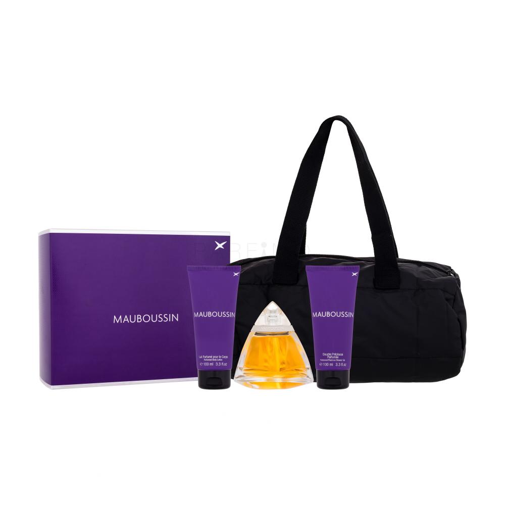 Mauboussin Mauboussin Darilni set parfumska voda 100 ml + losjon za telo 100 ml + gel za prhanje 100 ml + kozmetična torbica