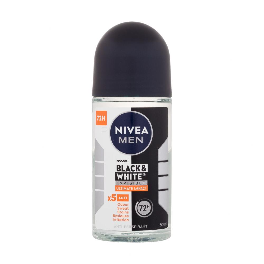Nivea Men Invisible For Black & White Ultimate Impact 72h Antiperspirant za moške 50 ml
