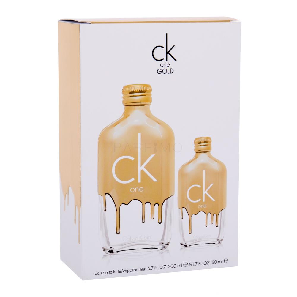 Calvin Klein CK One Gold Darilni set toaletna voda 200 ml + toaletna voda 50 ml