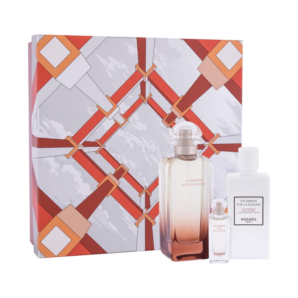 Hermes Un Jardin Sur La Lagune Darilni set toaletna voda 100 ml + toaletna voda 7,5 ml + losjon za telo 80 ml