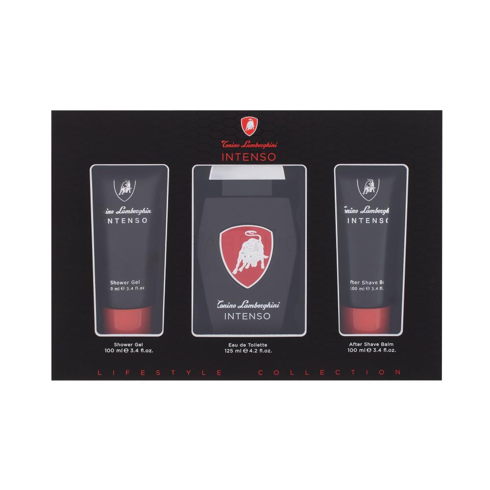 Lamborghini Intenso Darilni set toaletna voda 125 ml + gel za prhanje 100 ml + balzam po britju 100 ml