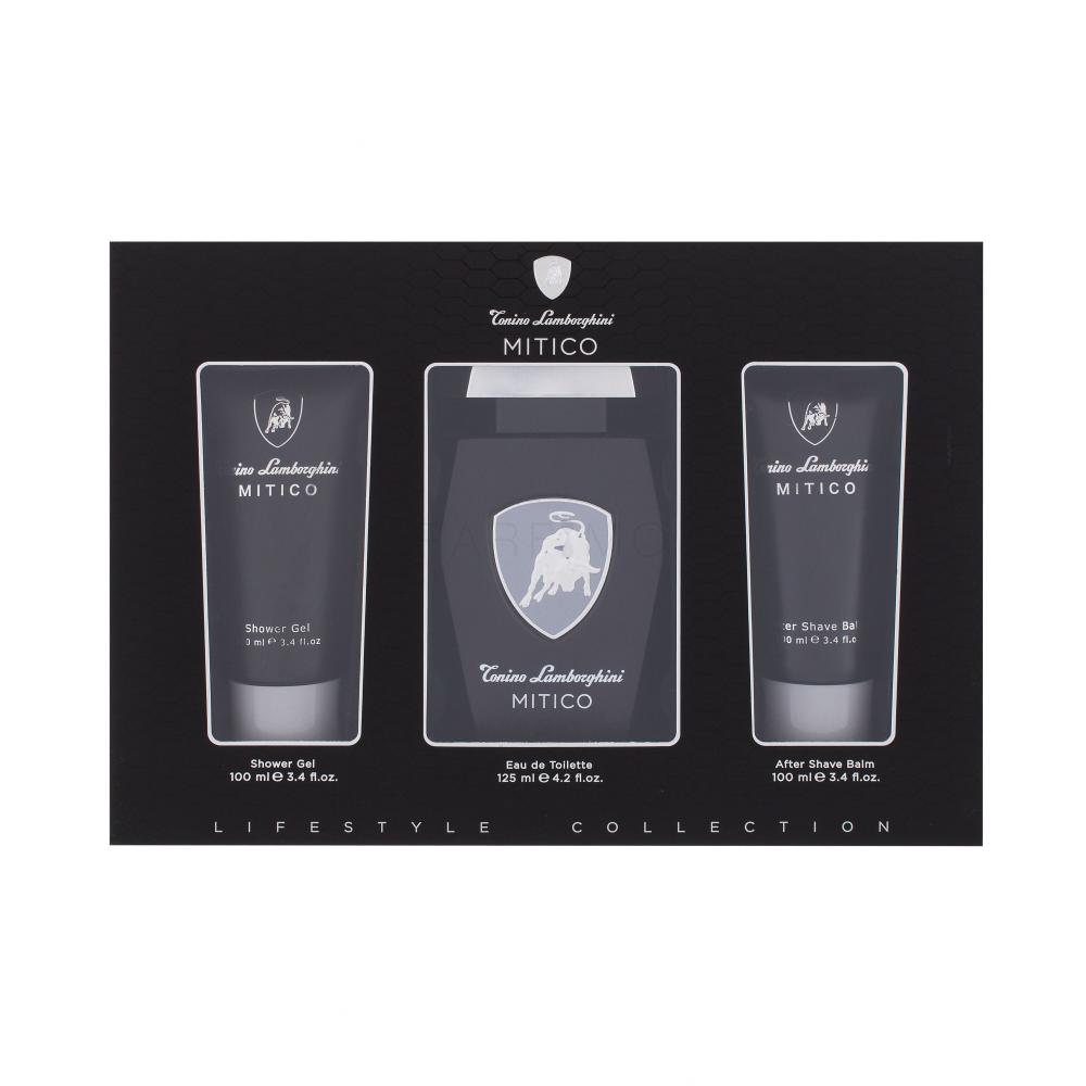 Lamborghini Mitico Darilni set toaletna voda 125 ml + gel za prhanje 100 ml + balzam po britju 100 ml