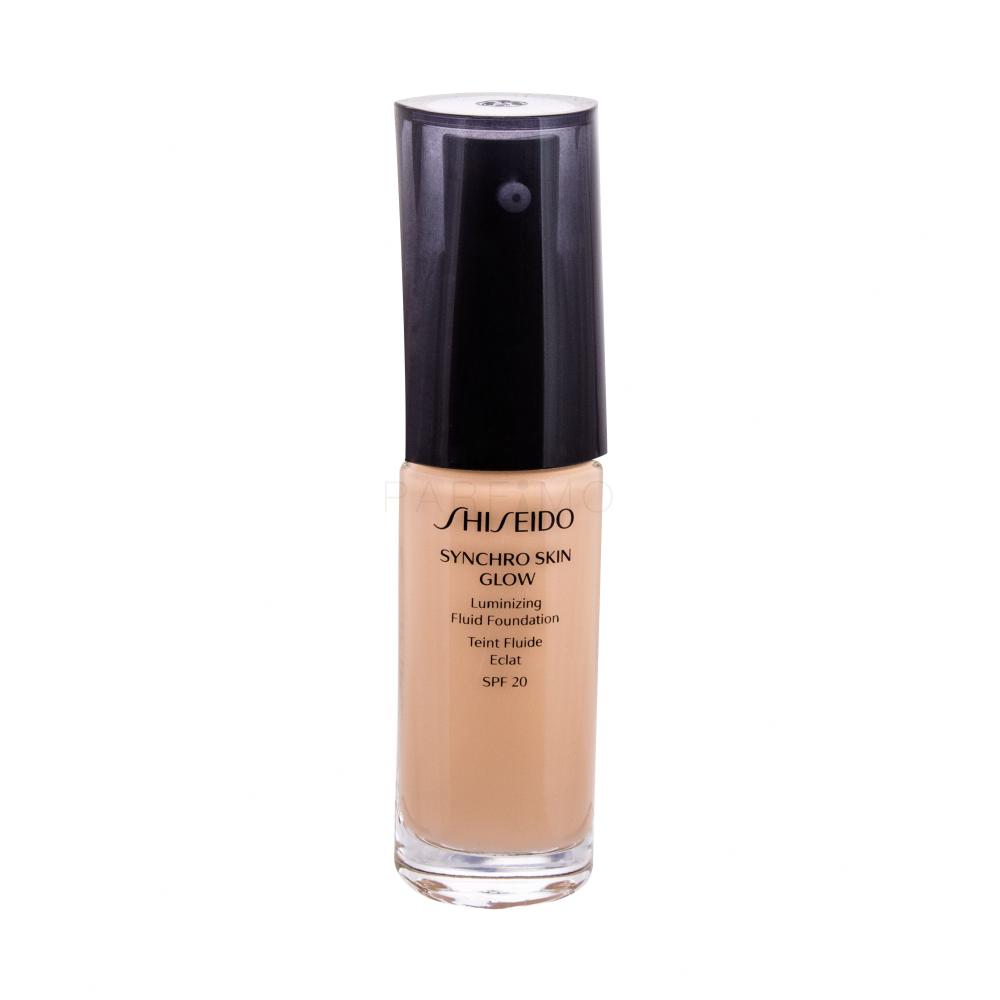 Shiseido Synchro Skin Glow SPF20 Puder za ženske 30 ml Odtenek Golden 3