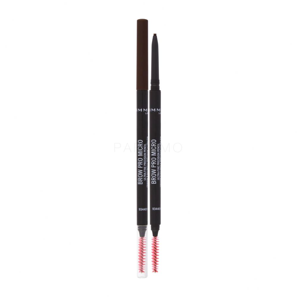 Rimmel London Brow Pro Micro Svinčnik za obrvi za ženske 0,09 g Odtenek 003 Dark Brown