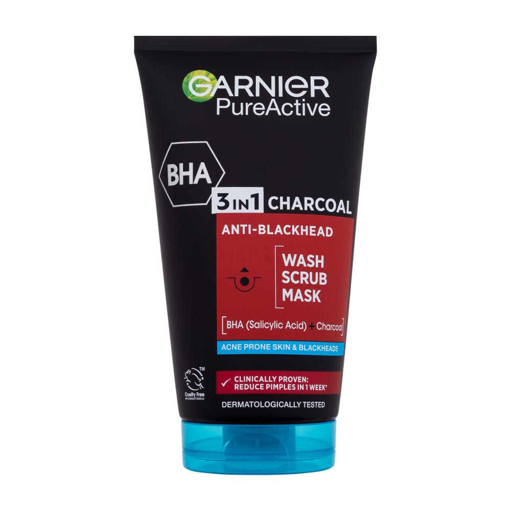 Garnier Pure Active 3in1 Charcoal Maska za obraz 150 ml