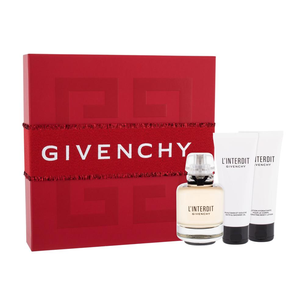 Givenchy L'Interdit Darilni set parfumska voda 80 ml + losjon za telo 75 ml + gel za prhanje 75 ml