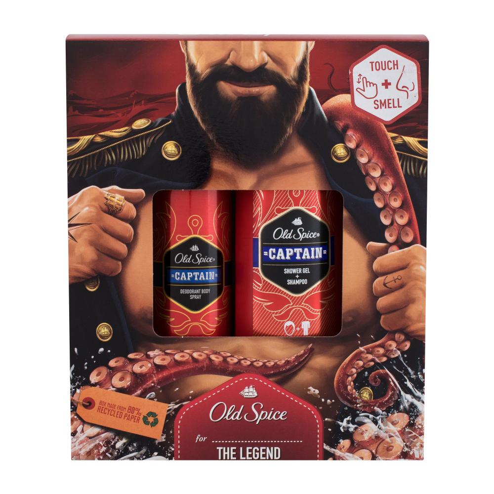 Old Spice Captain Darilni set deodorant 150 ml + gel za prhanje 250 ml