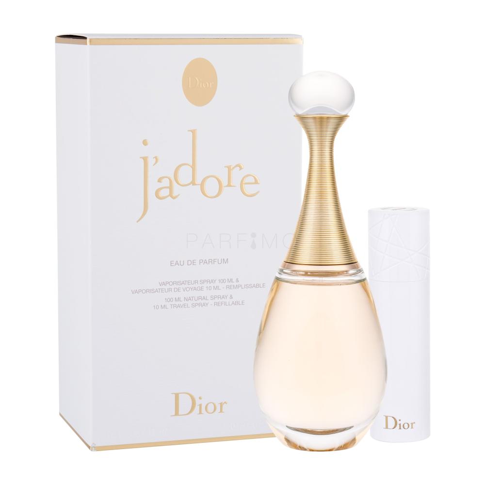 Dior J'adore Darilni set parfumska voda 100ml + parfumska voda 10ml poškodovana škatla