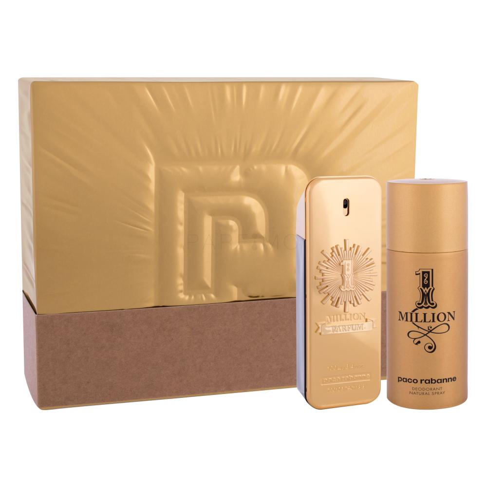 Paco Rabanne 1 Million Darilni set parfum 100 ml + dezodorant 150 ml poškodovana škatla