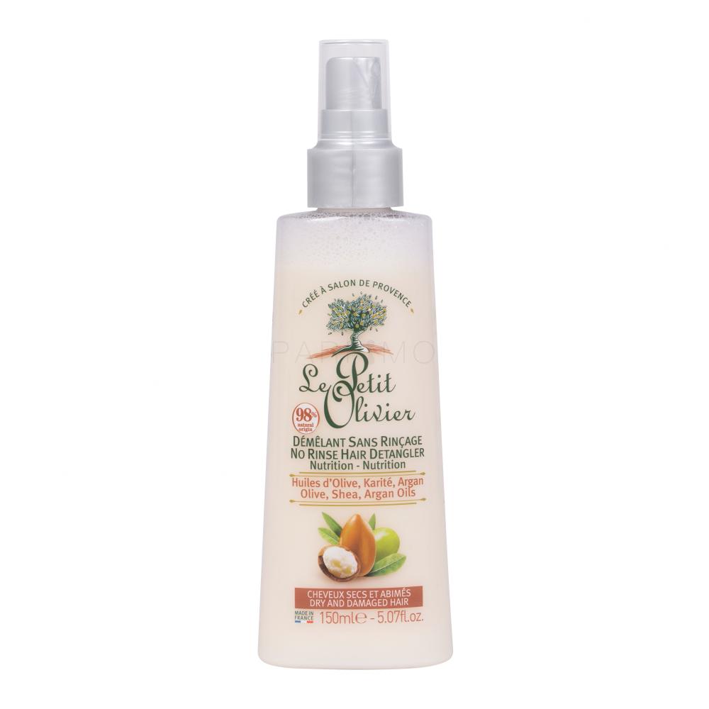 Le Petit Olivier Olive, Shea, Argan Oils No Rinse Hair Detangler Nega brez izpiranja za ženske 150 ml