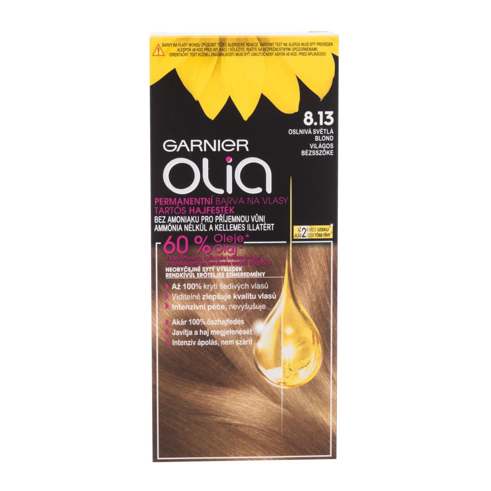 Garnier Olia Permanent Hair Color Barva za lase za ženske 50 g Odtenek 8,13 Sandy Blonde