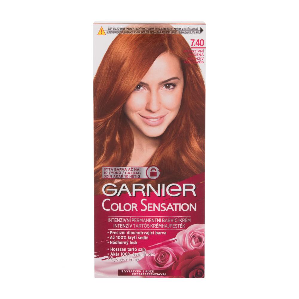 Garnier Color Sensation Barva za lase za ženske 40 ml Odtenek 7.40 Intense Amber