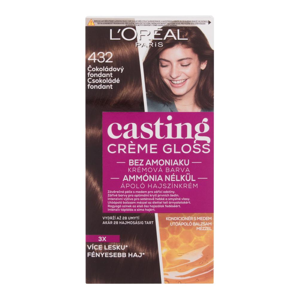 L'Oréal Paris Casting Creme Gloss Barva za lase za ženske 48 ml Odtenek 432 Maroon Supreme