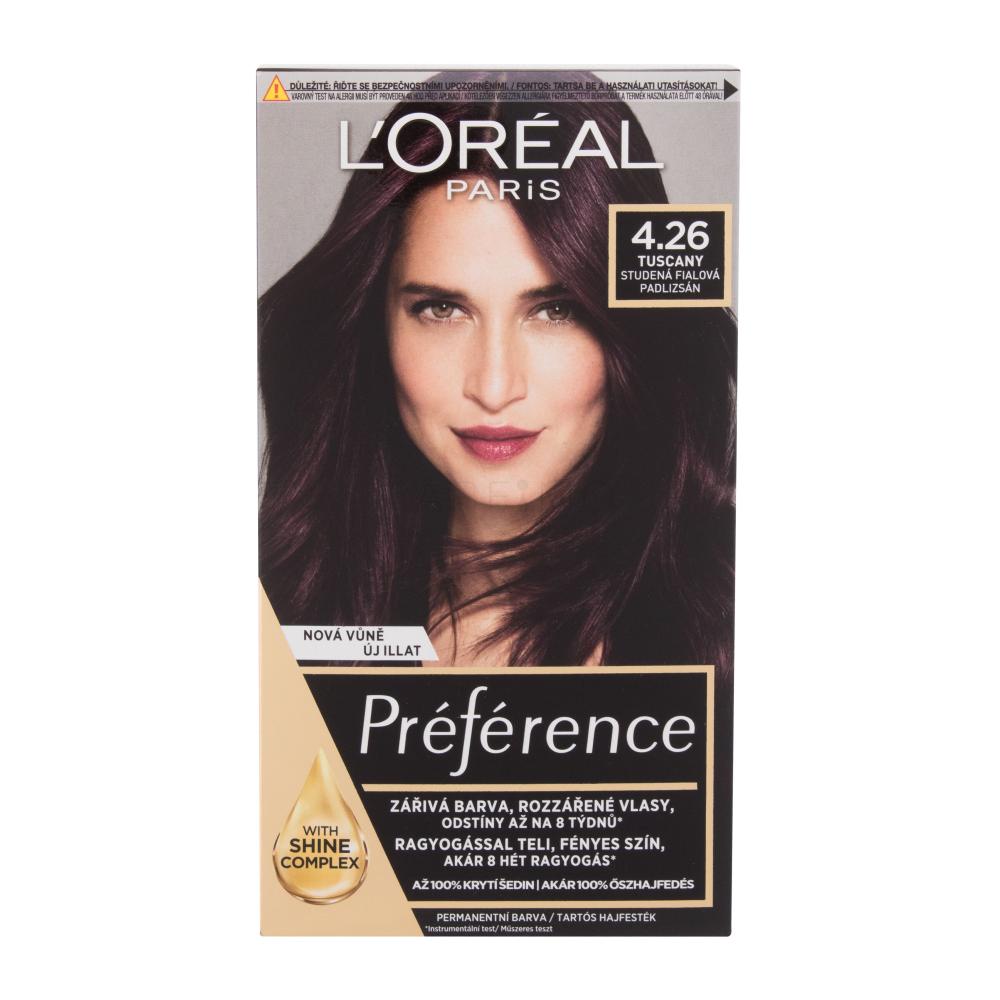 L'Oréal Paris Préférence Barva za lase za ženske 60 ml Odtenek 4.26