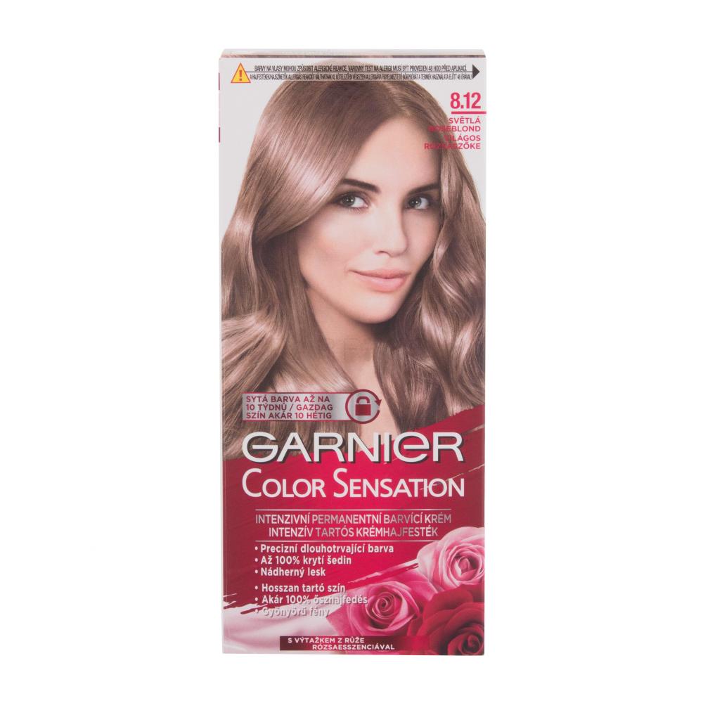 Garnier Color Sensation Barva za lase za ženske 40 ml Odtenek 8.12 Light Roseblonde