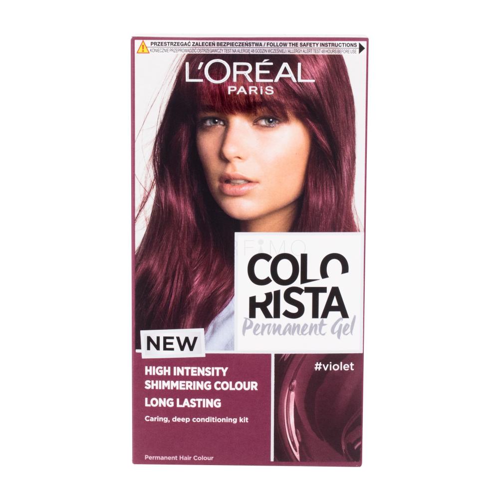 L'Oréal Paris Colorista Permanent Gel Barva za lase za ženske 60 ml Odtenek Violet