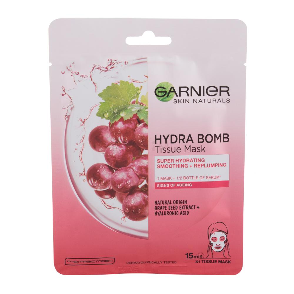 Garnier Skin Naturals Hydra Bomb Natural Origin Grape Seed Extract Maska za obraz za ženske 1 kos