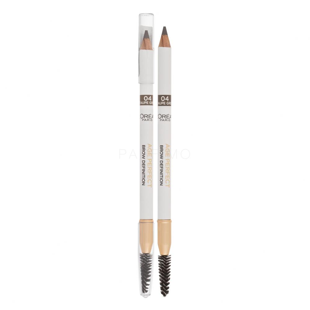 L'Oréal Paris Age Perfect Brow Definition Svinčnik za obrvi za ženske 1 g Odtenek 04 Taupe Grey