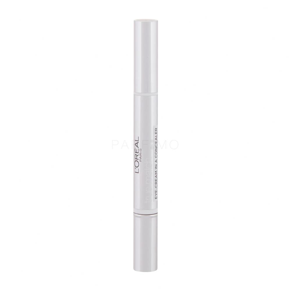 L'Oréal Paris True Match Eye-Cream In A Concealer Korektor za ženske 2 ml Odtenek 1-2.D/1-2.W Ivory Beige