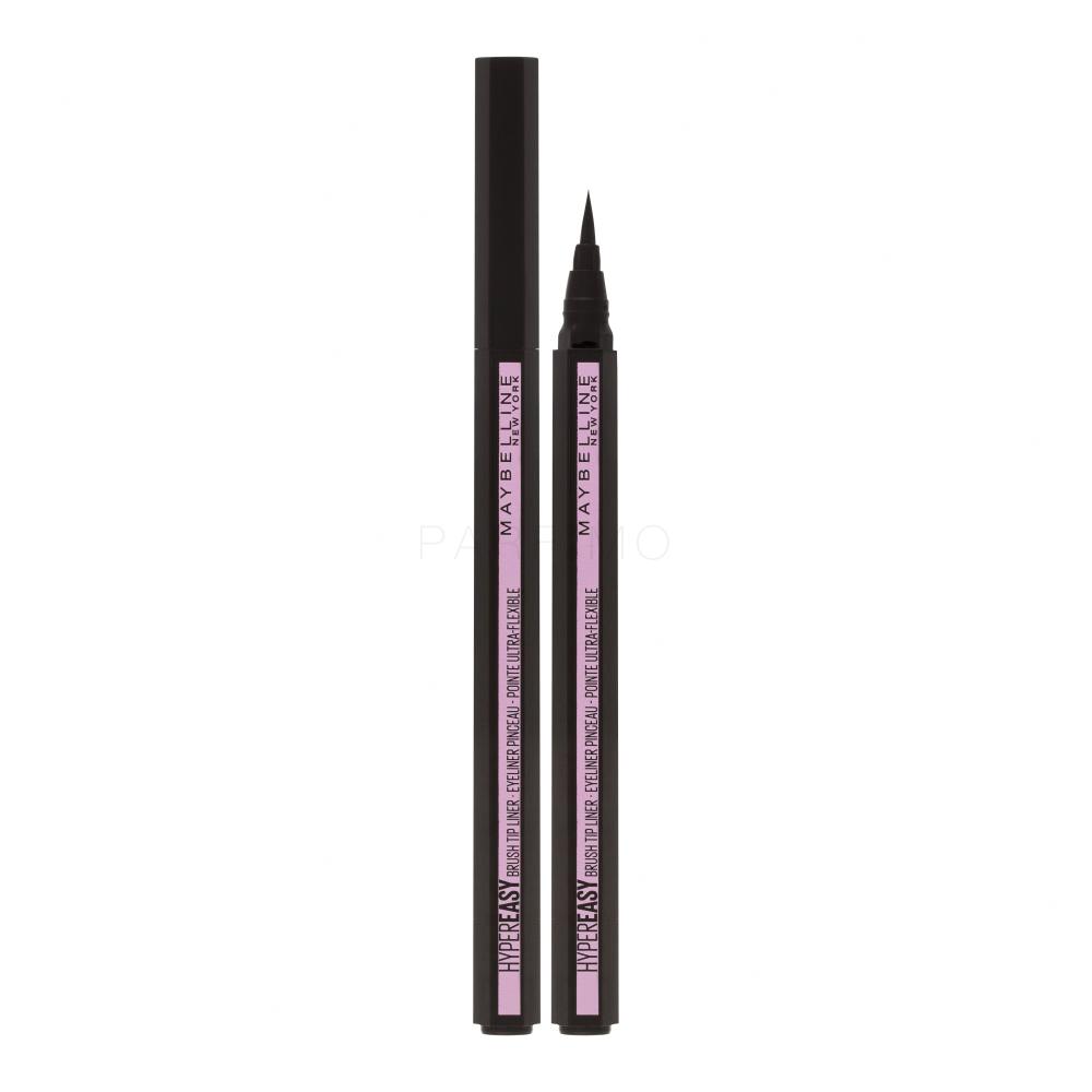 Maybelline Hyper Easy Brush Tip Liner Črtalo za oči za ženske 0,6 g Odtenek 800 Pitch Black