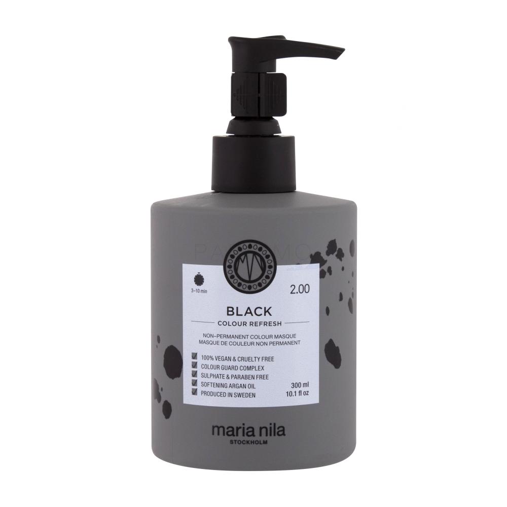 Maria Nila Colour Refresh Barva za lase za ženske 300 ml Odtenek 2,00 Black
