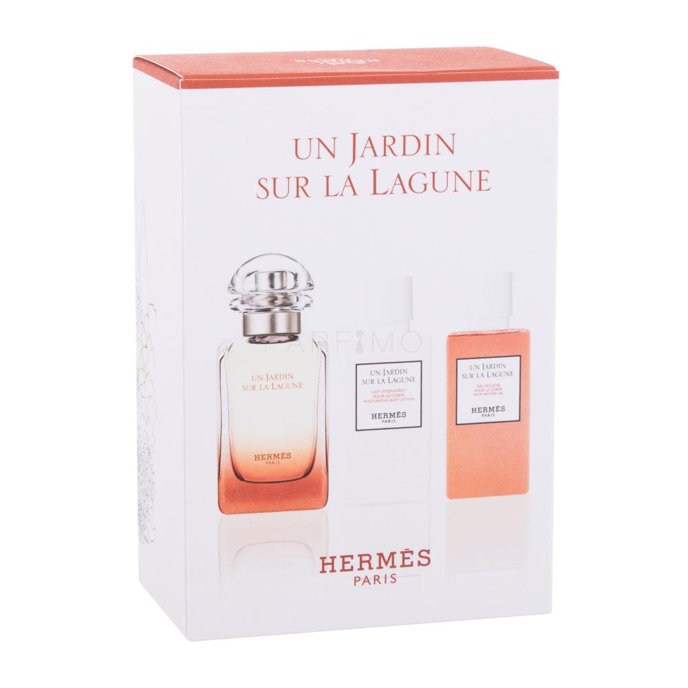 Hermes Un Jardin Sur La Lagune Darilni set toaletní voda 50 ml + tělové mléko 40 ml + sprchový gel 40 ml