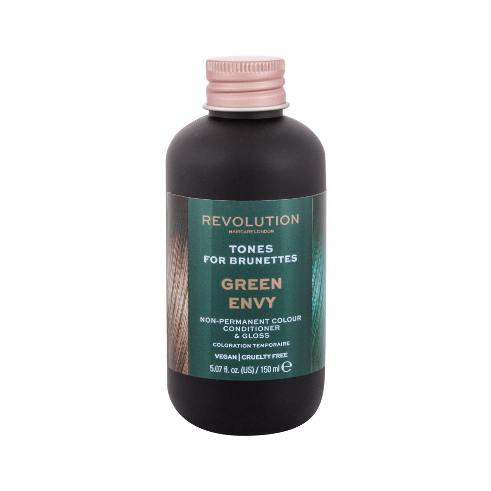 Revolution Haircare London Tones For Brunettes Barva za lase za ženske 150 ml Odtenek Green Envy