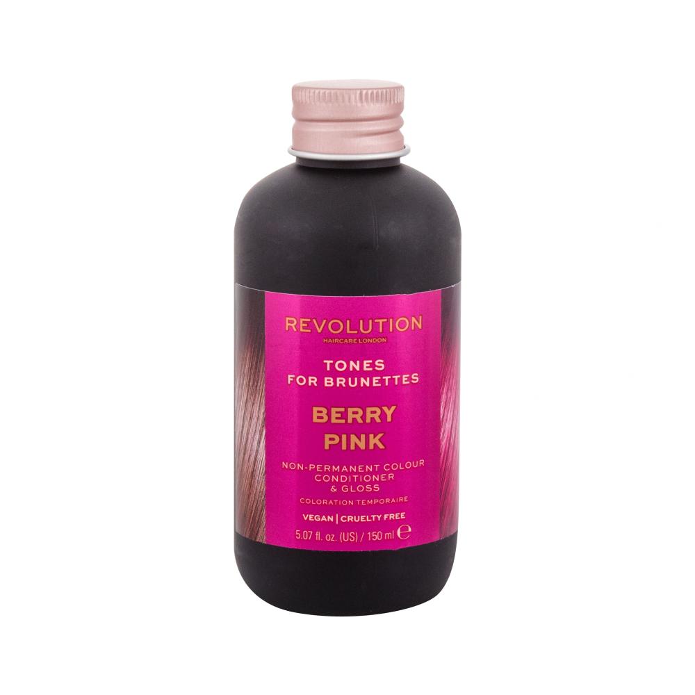 Revolution Haircare London Tones For Brunettes Barva za lase za ženske 150 ml Odtenek Berry Pink