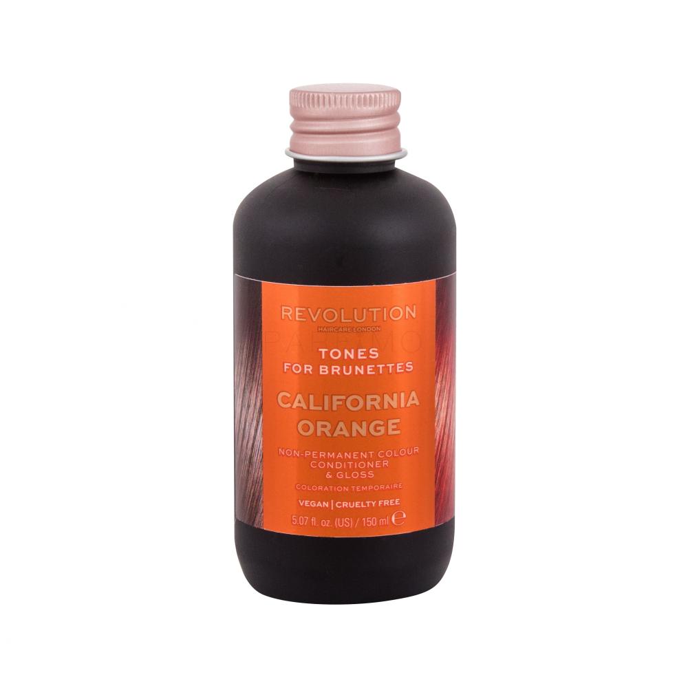 Revolution Haircare London Tones For Brunettes Barva za lase za ženske 150 ml Odtenek California Orange
