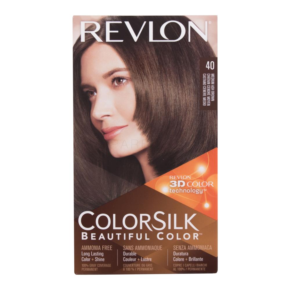 Revlon Colorsilk Beautiful Color Barva za lase za ženske Odtenek 40 Medium Ash Brown Set
