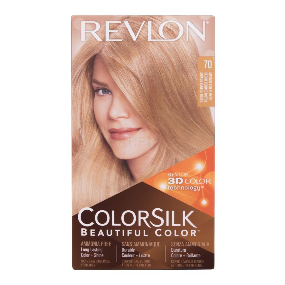 Revlon Colorsilk Beautiful Color Barva za lase za ženske Odtenek 70 Medium Ash Blonde Set
