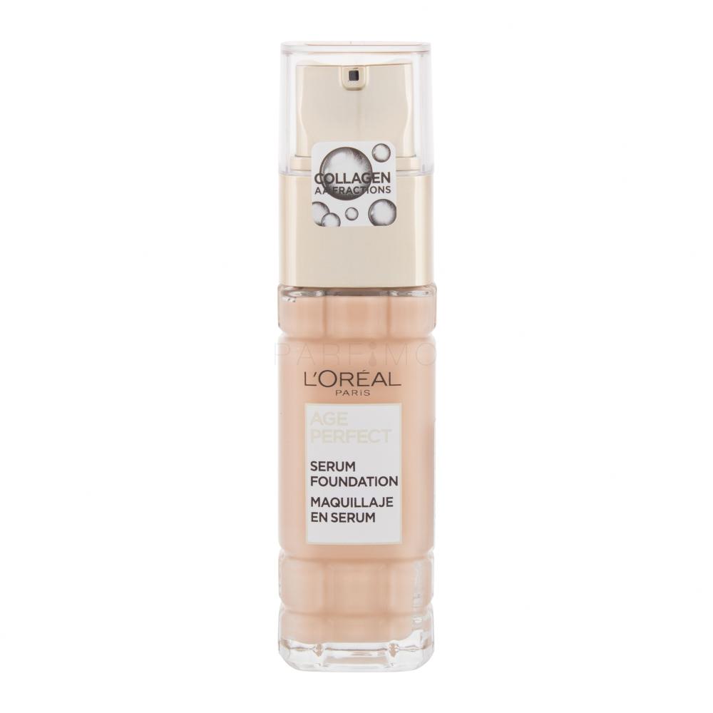 L'Oréal Paris Age Perfect Serum Foundation Puder za ženske 30 ml Odtenek 140 Linen