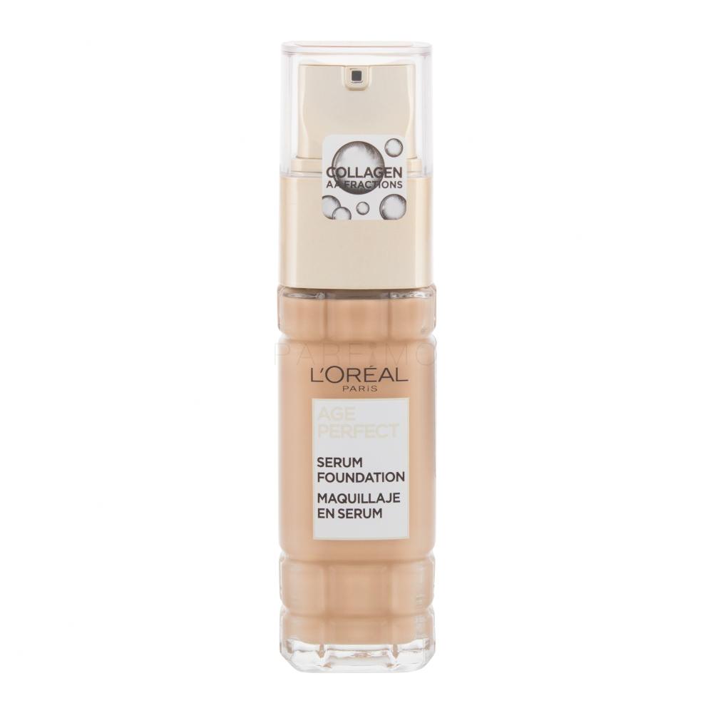 L'Oréal Paris Age Perfect Serum Foundation Puder za ženske 30 ml Odtenek 230 Golden Vanilla