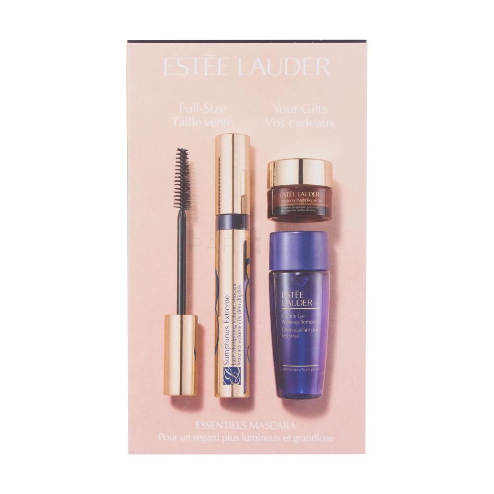 Estée Lauder Sumptuous Extreme Darilni set řasenka Sumptuous Extreme Mascara 8 ml + péče o oční okolí Advanced Night Repair Eye 5 ml + odličovač očního okolí Gentle Eye Makeup Remover 30 ml poškodovana škatla