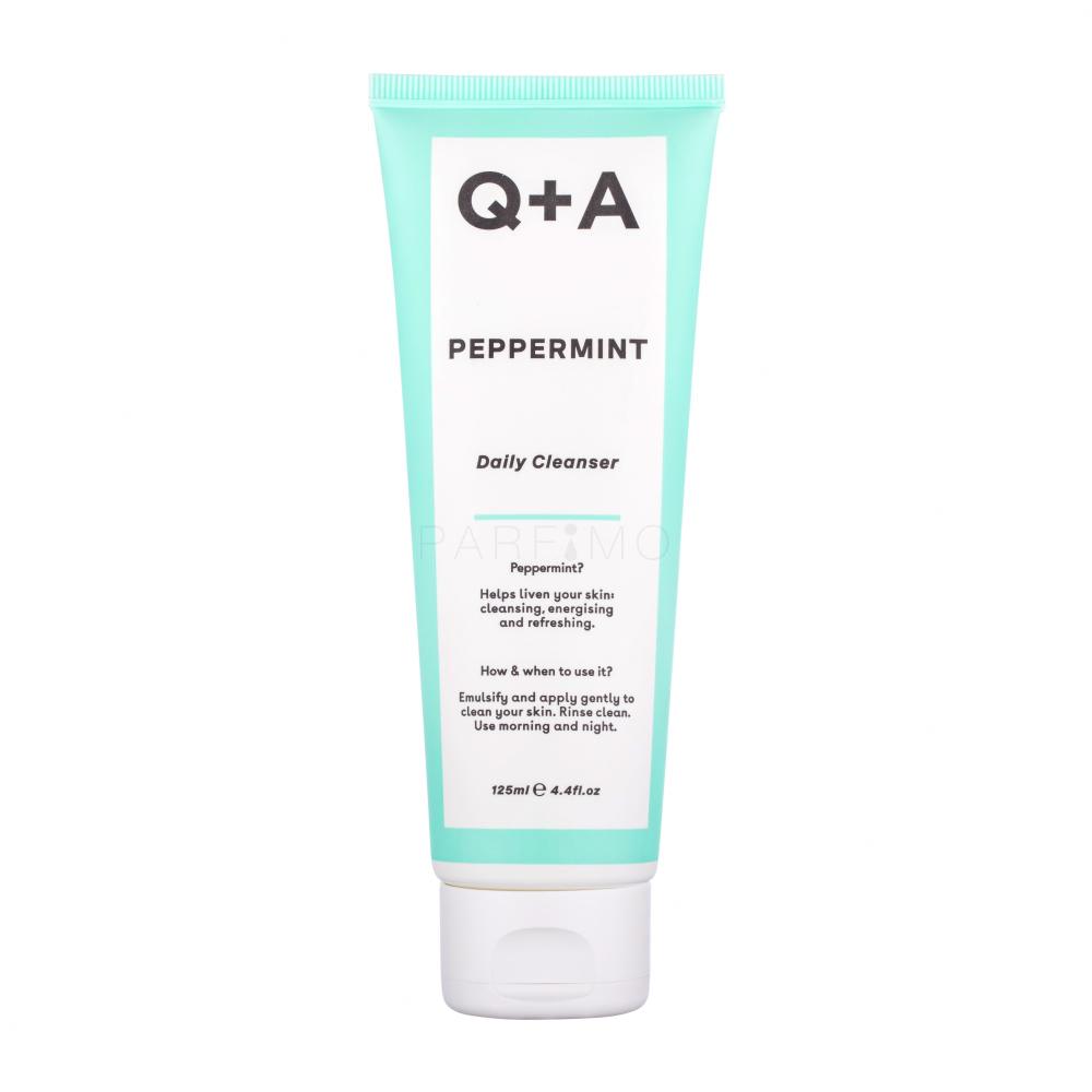 Q+A Peppermint Daily Cleanser Čistilni gel za ženske 125 ml