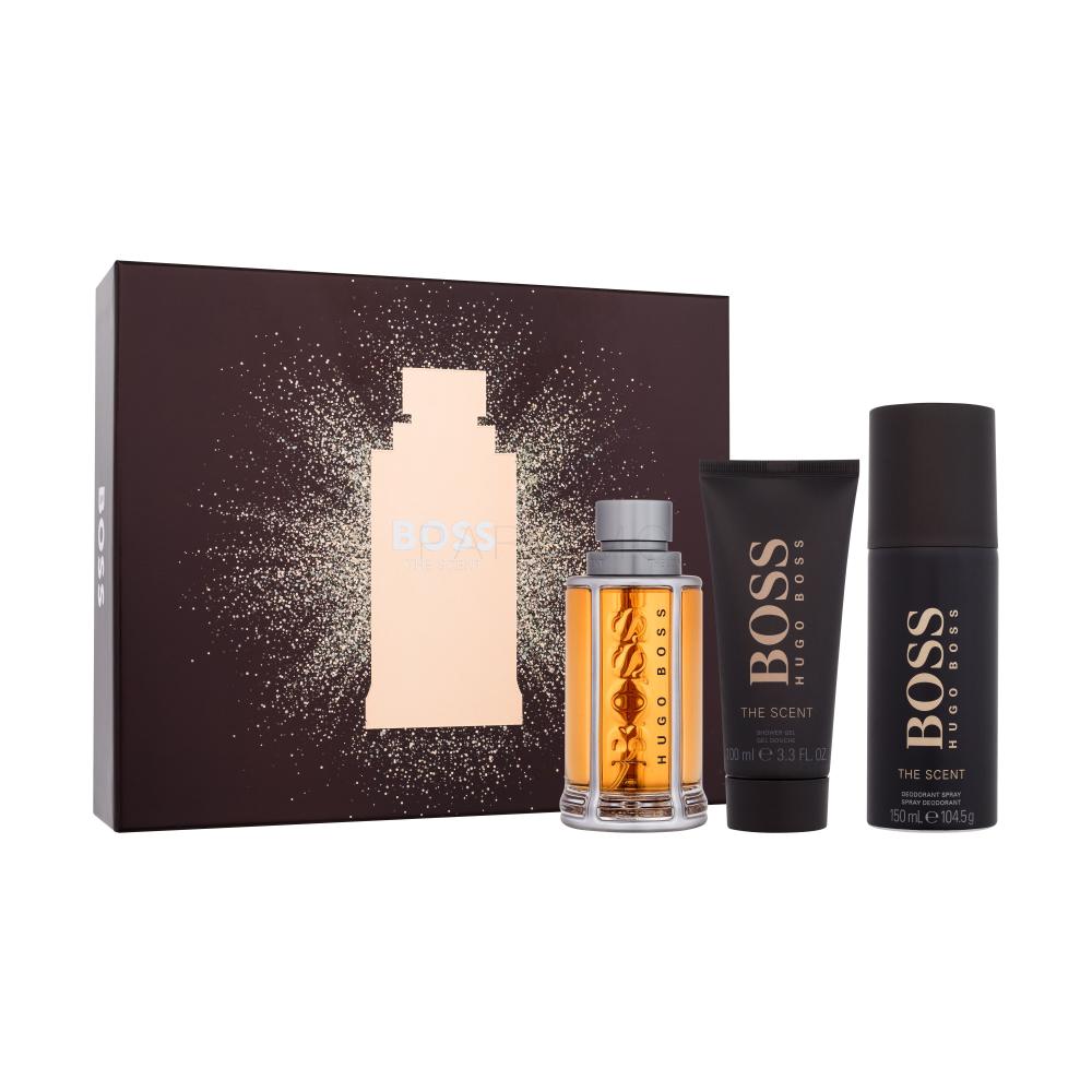 HUGO BOSS Boss The Scent 2015 Darilni set toaletna voda 100 ml + deodorant 150 ml + gel za prhanje 100 ml