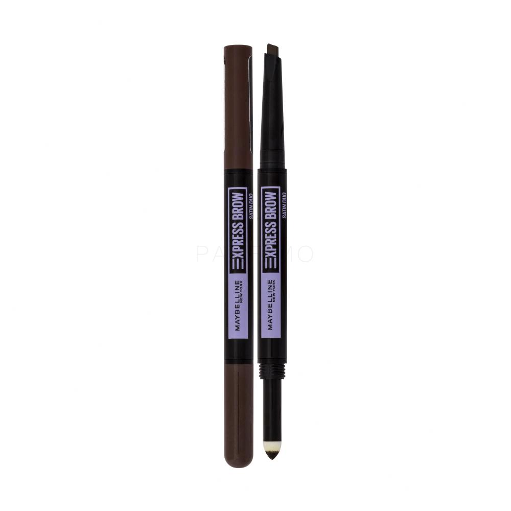 Maybelline Express Brow Satin Duo Svinčnik za obrvi za ženske 0,71 g Odtenek Dark Brown