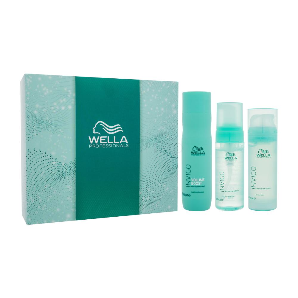 Wella Professionals Invigo Volume Boost Darilni set šampon Invigo Volume Boost 250 ml + maska za lase Invigo Volume Boost 145 ml + pena za oblikovanje las Invigo Volume Boost 150 ml