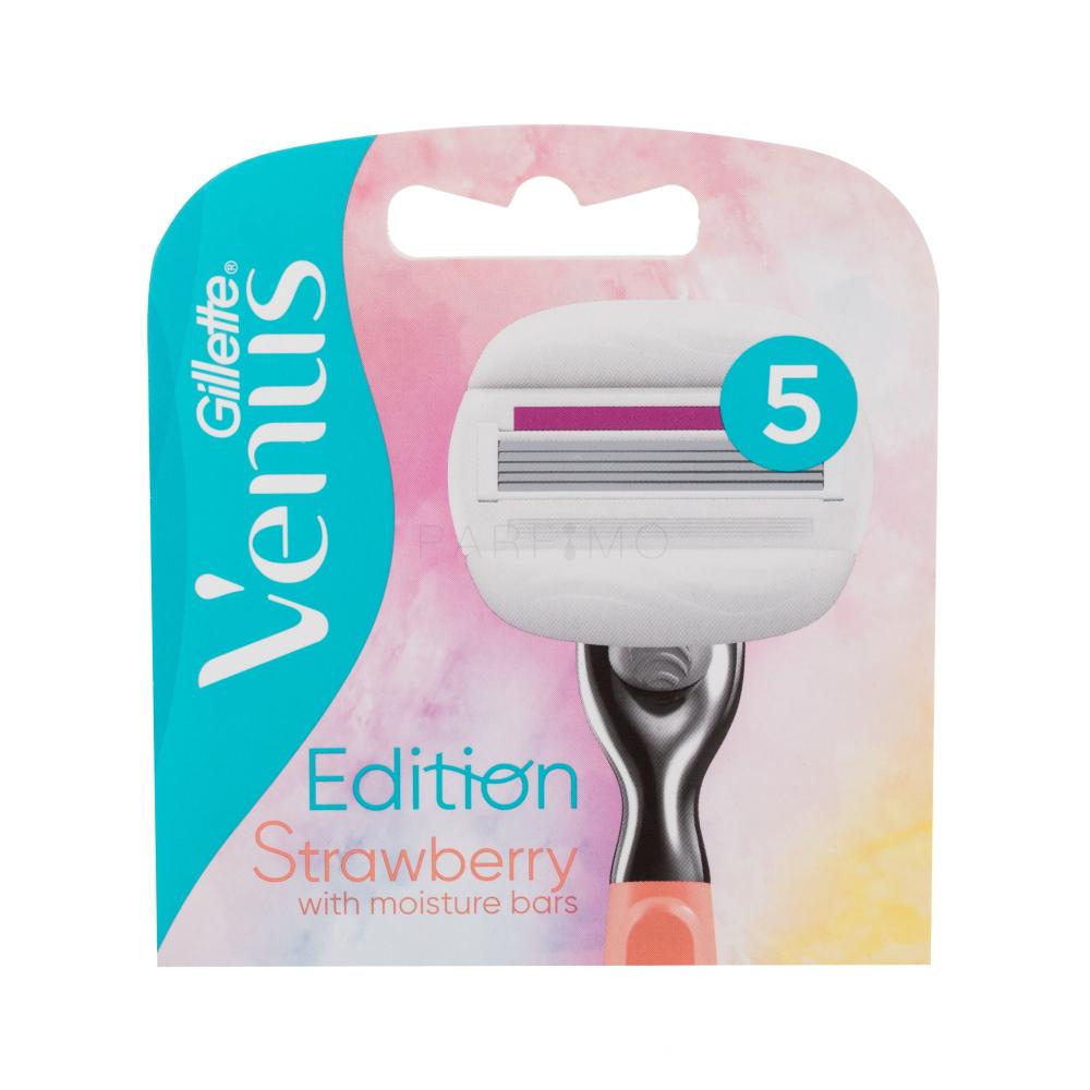 Gillette Venus Strawberry Edition Nadomestne britvice za ženske 3 kos