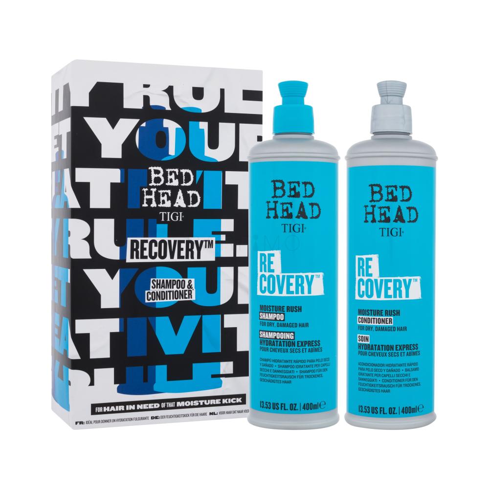 Tigi Bed Head Recovery Darilni set šampon Bed Head Recovery 400 ml + kondicionér Bed Head Recovery 400 ml