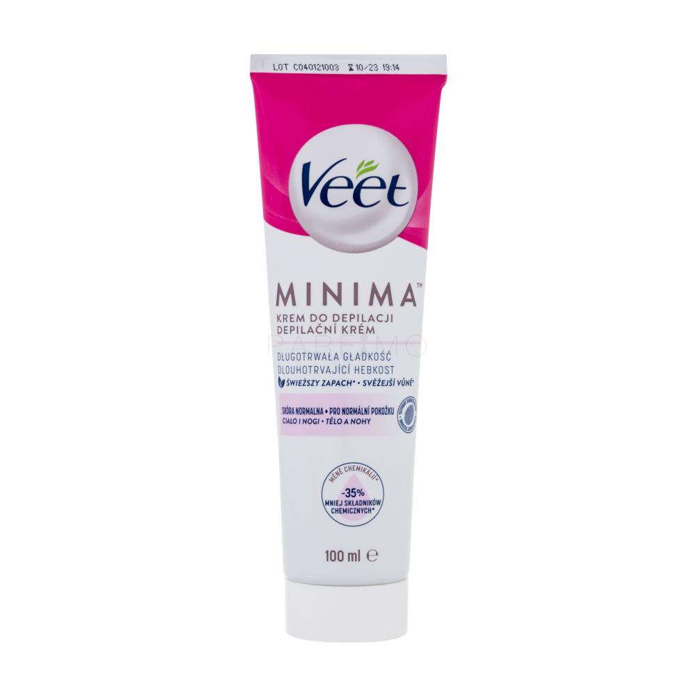 Veet Minima Hair Removal Cream Normal Skin Izdelki za depilacijo za ženske 100 ml