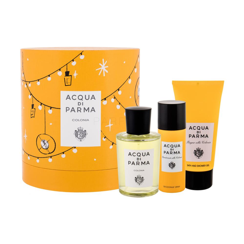 Acqua di Parma Colonia Darilni set kolínská voda 100 ml + sprchový gel 75 ml + deodorant 50 ml poškodovana škatla