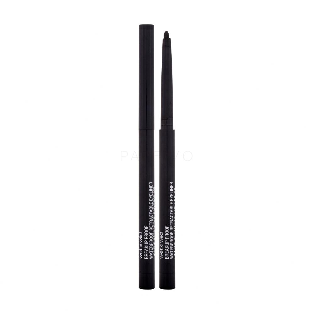 Wet n Wild Breakup Proof Waterproof Retractable Eyeliner Svinčnik za oči za ženske 0,23 g Odtenek Blackest Black