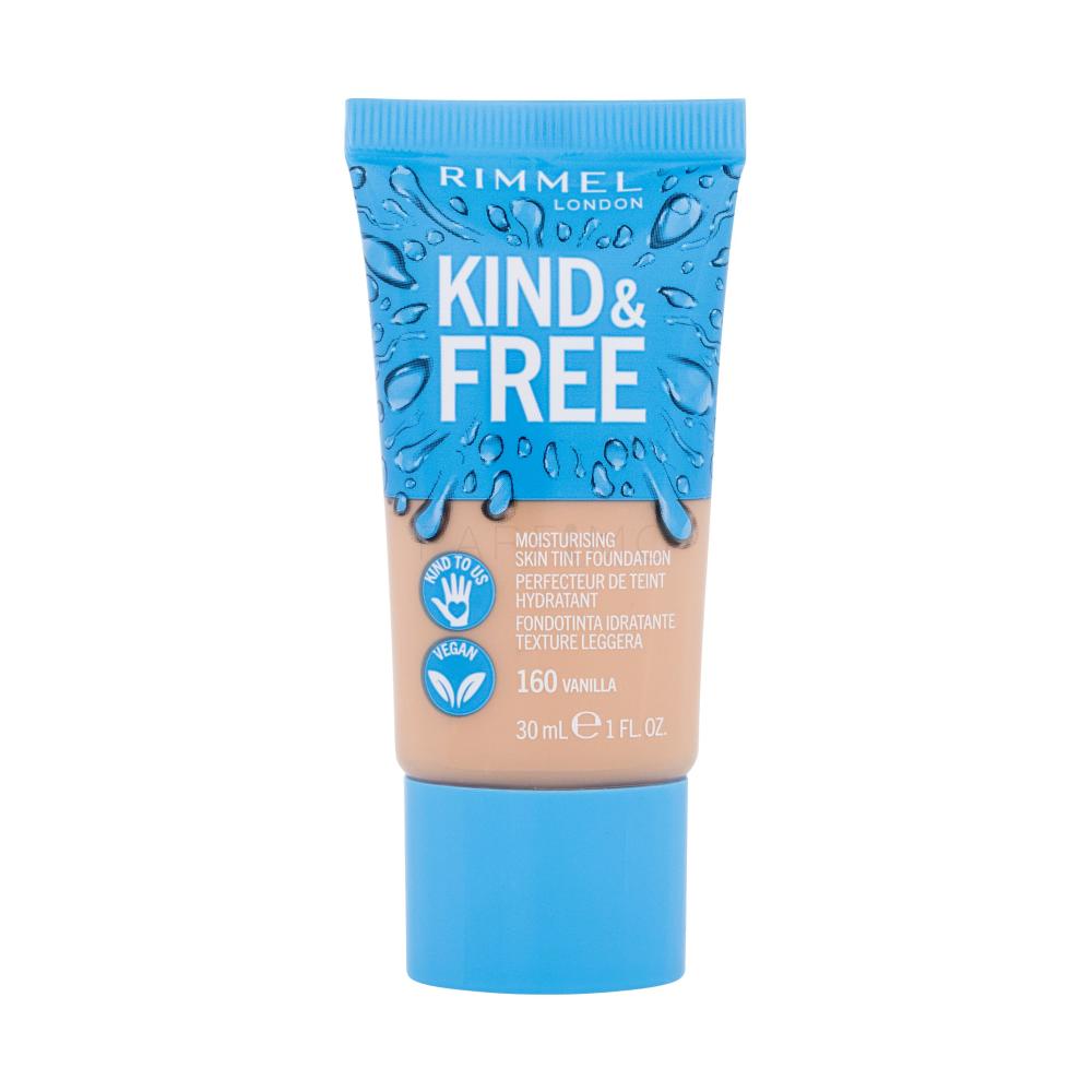 Rimmel London Kind & Free Skin Tint Foundation Puder za ženske 30 ml Odtenek 160 Vanilla